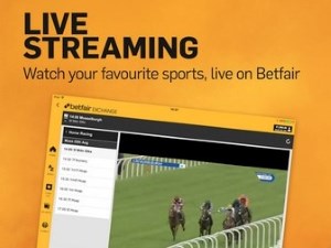 Betfair provides live streams to all of its customers