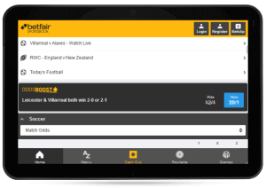 mobile betting apps on iPad